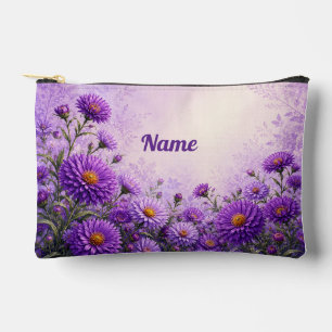 Bolsito Accesorio Pequeño Aster de Flor de Cumpleaños de Septiembre Personal