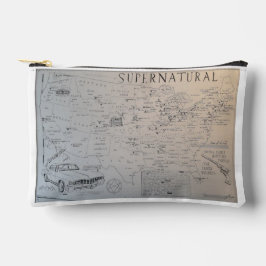 Bolsito Accesorio Pequeño Astuccio con cartina del Kansas