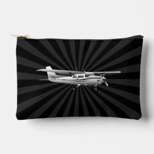 Bolsito Accesorio Pequeño Avión Cessna Silhouette Flying Sunburst Decour