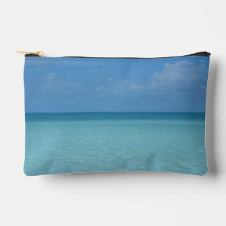 Bolsito Accesorio Pequeño Azul turquesa tropical del horizonte del Caribe