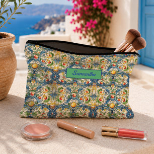 Bolsito Accesorio Pequeño Azulejos de Citricos Azules del Mediterráneo Sicil