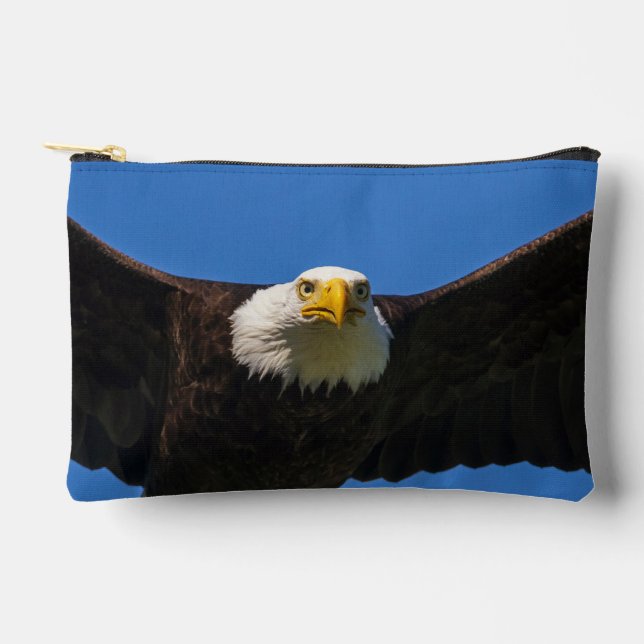 Bolsito Accesorio Pequeño Bald Eagle Flyby Up Close (Anverso)