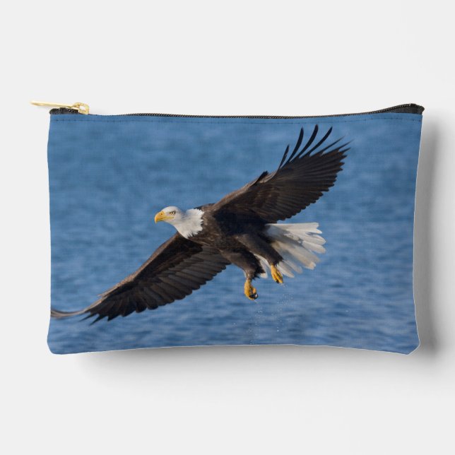 Bolsito Accesorio Pequeño Bald eagle in flight (Anverso)