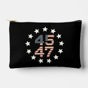 Bolsito Accesorio Pequeño Bandera Americana Vintage USA Estrellas 45 47 Trum
