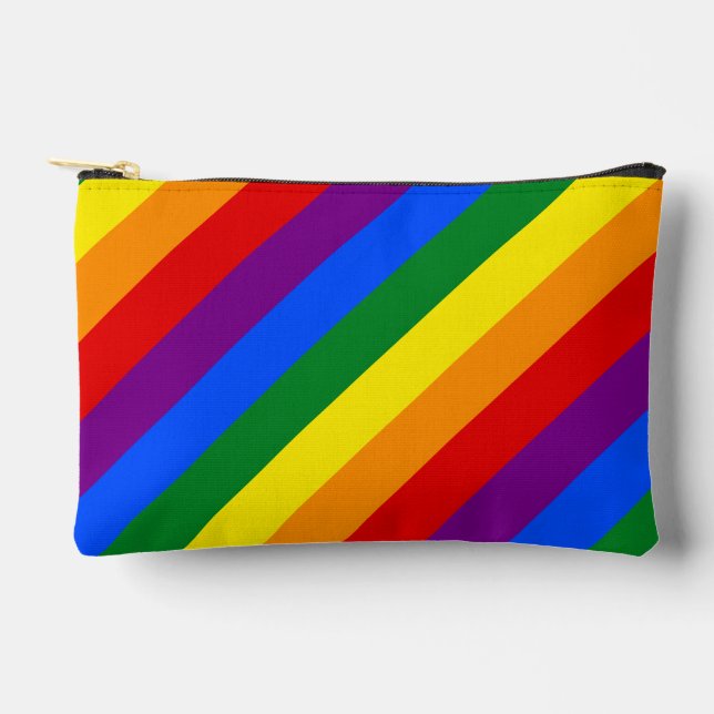 Bolsito Accesorio Pequeño Bandera arcoiris LGBTQ+ para el mes del orgullo - (Anverso)