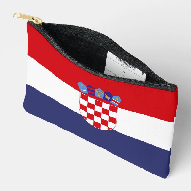 Bolsito Accesorio Pequeño Bandera de Croacia (Abierto)