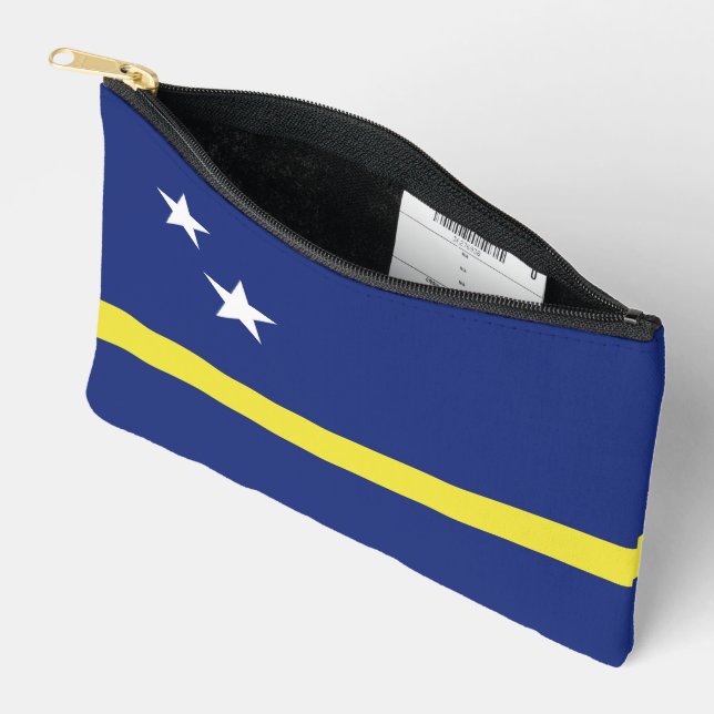 Bolsito Accesorio Pequeño Bandera de Curazao (Abierto)