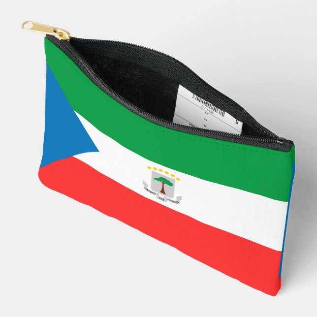 Bolsito Accesorio Pequeño Bandera de Guinea Ecuatorial (Abierto)
