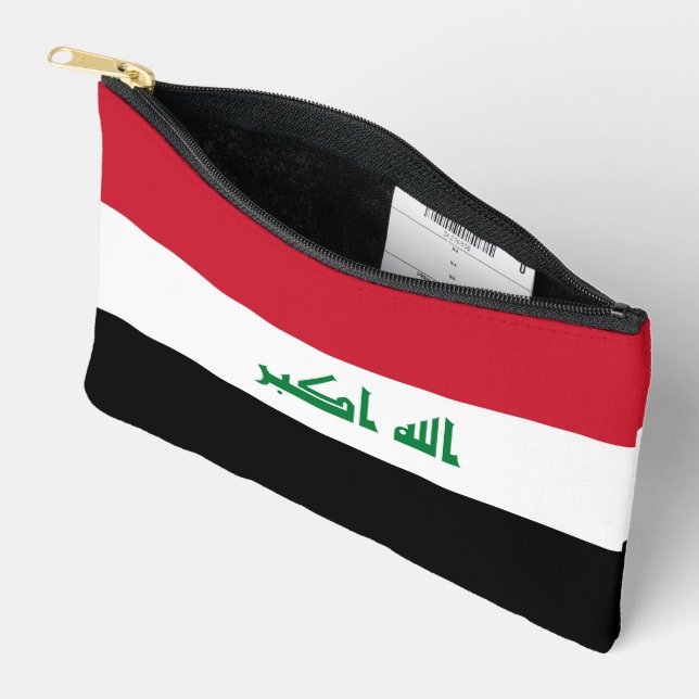 Bolsito Accesorio Pequeño Bandera de Iraq (Abierto)