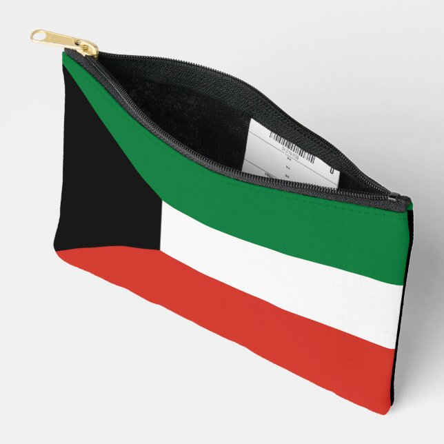 Bolsito Accesorio Pequeño Bandera de Kuwait (Abierto)