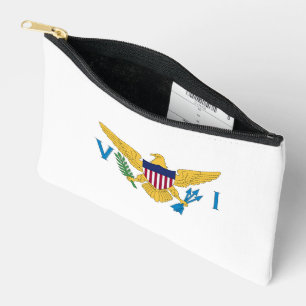 Bolsito Accesorio Pequeño Bandera de las Islas Vírgenes de Estados Unidos
