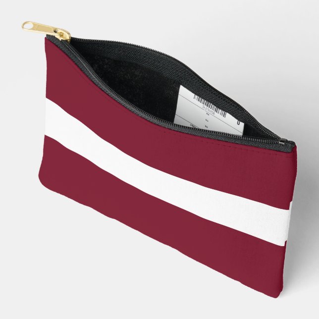 Bolsito Accesorio Pequeño bandera de Letonia (Abierto)