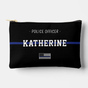 Bolsito Accesorio Pequeño Bandera de oficial de policía de la Línea Azul del