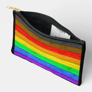 Bolsito Accesorio Pequeño Bandera de orgullo gay inclusiva de SlipperyJoe te