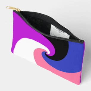 Bolsito Accesorio Pequeño Bandera de orgullo Genderfluid abstracta en espira