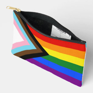 Bolsito Accesorio Pequeño Bandera de orgullo progresista de SlipperyJoe's se