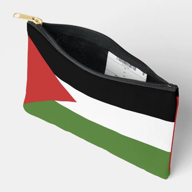 Bolsito Accesorio Pequeño Bandera de Palestina (Abierto)