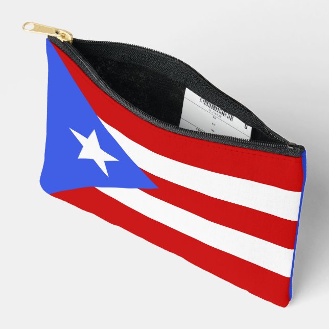 Bolsito Accesorio Pequeño Bandera de Puerto Rico (Abierto)