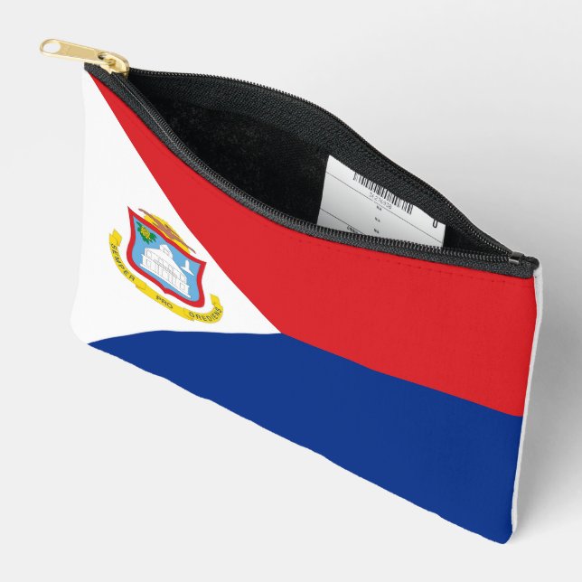 Bolsito Accesorio Pequeño Bandera de Sint Maarten (Abierto)