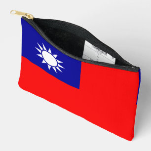 Bolsito Accesorio Pequeño Bandera de Taiwán: República de China, Taipéi chin