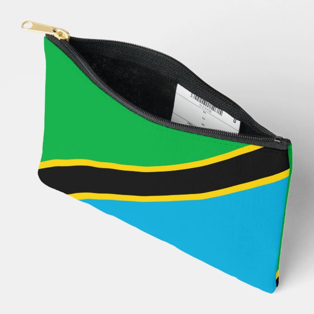 Bolsito Accesorio Pequeño Bandera de Tanzania (Abierto)