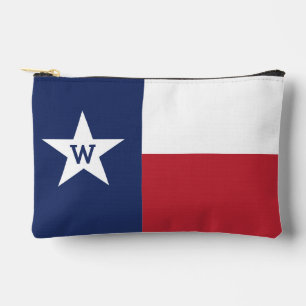 Bolsito Accesorio Pequeño Bandera de Texas roja y azul