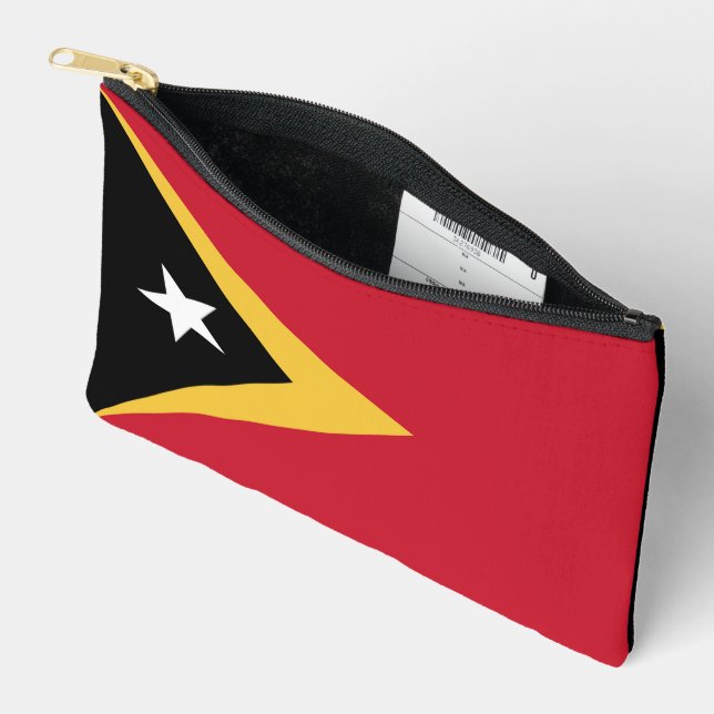 Bolsito Accesorio Pequeño Bandera de Timor Oriental (Abierto)