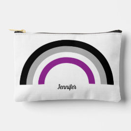Bolsito Accesorio Pequeño Bandera del orgullo asexual arcoiris personalizada