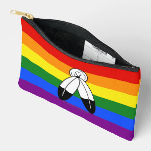 Bolsito Accesorio Pequeño bandera del orgullo de dos espíritus de SlipperyJo