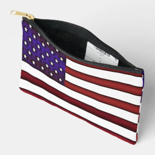 Bolsito Accesorio Pequeño Bandera estadounidense Grabado en relieve moderna