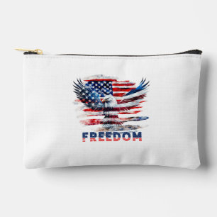 Bolsito Accesorio Pequeño Bandera y águila de los Estados Unidos. Libertad.