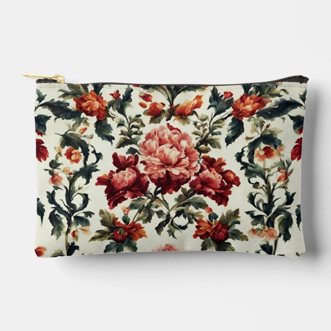 Bolsito Accesorio Pequeño Barroco italiano. Flores y hojas de moda (Anverso)