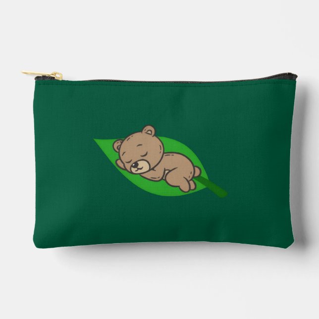 Bolsito Accesorio Pequeño Bear on a Leaf Small (Anverso)