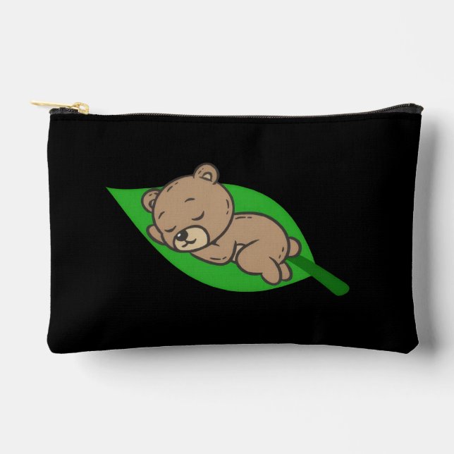 Bolsito Accesorio Pequeño Bear on a Leaf Small (Anverso)