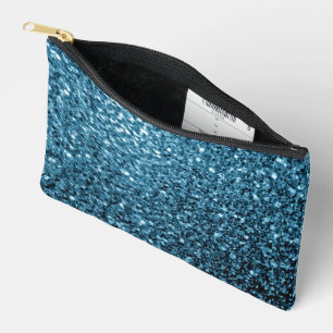 Bolsito Accesorio Pequeño Bebé azul claro brillo falso destellos