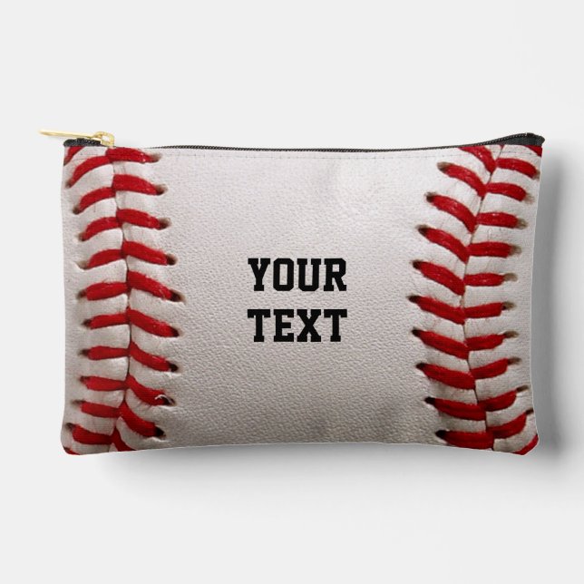 Bolsito Accesorio Pequeño Béisbol con texto de Personalizable (Anverso)