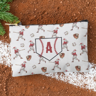 Bolsito Accesorio Pequeño Béisbol Santa Monograma Navidad