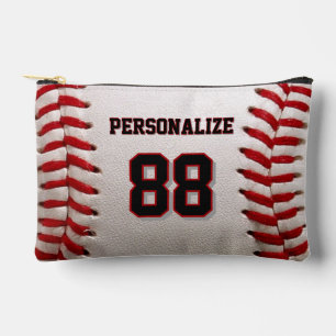 Bolsito Accesorio Pequeño Béisbol Softbol Nombre y Número Personalizados