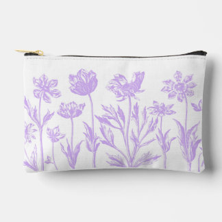 Bolsito Accesorio Pequeño Bella Artes De Flores Etched (Lavanda)