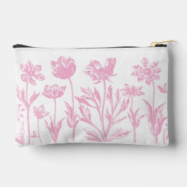 Bolsito Accesorio Pequeño Bella Artes De Flores Etched (Rosa)