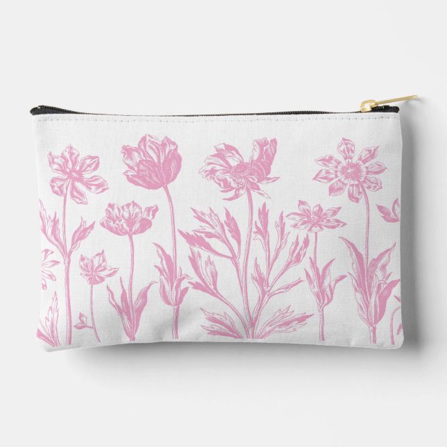 Bolsito Accesorio Pequeño Bella Artes De Flores Etched (Rosa) (Reverso )