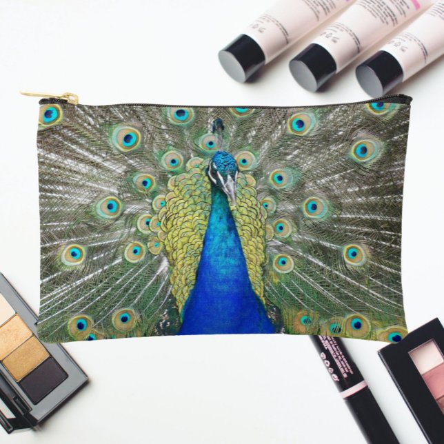 Bolsito Accesorio Pequeño Bella plumaje azul de pavo real (In Situ)