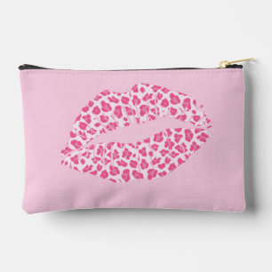 Bolsito Accesorio Pequeño Beso de leopardo magenta - rosa