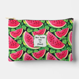 Bolsito Accesorio Pequeño Best Teacher Ever – Watermelon Accessory Pouch