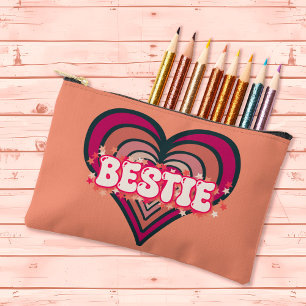 Bolsito Accesorio Pequeño Bestie Retro Groove Heart Bags