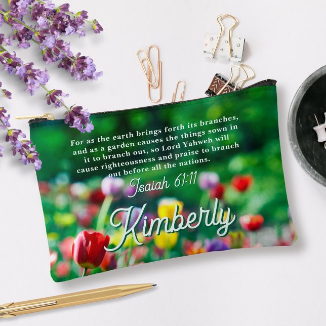 Bolsito Accesorio Pequeño Biblia de Jardín de la Flor de Tulipano Personaliz (Subido por el creador)