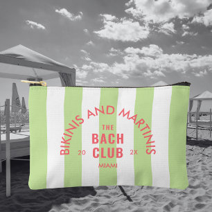 Bolsito Accesorio Pequeño Bikinis y Martinis El Club Bach Tira Verde