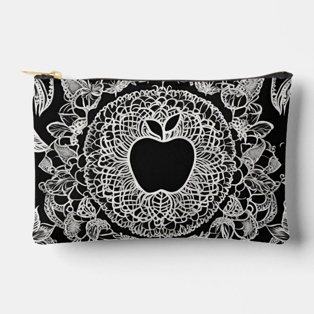 Bolsito Accesorio Pequeño Black apple AI art  (Anverso)