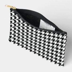 Bolsito Accesorio Pequeño Black White Classic Houndstap Check