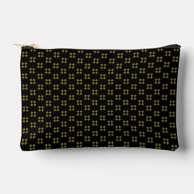 Bolsito Accesorio Pequeño Black & Yellow Small (Anverso)